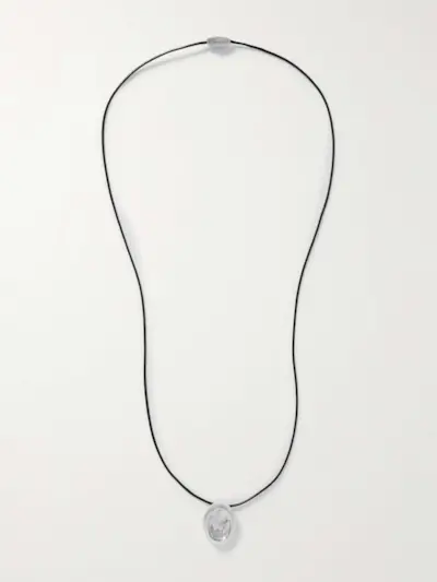 Aesop Silver and Cord Necklace