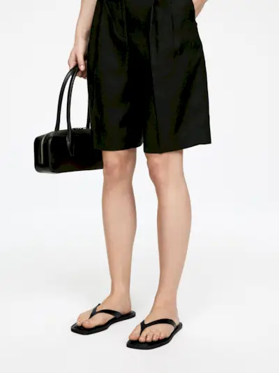 Leather Thong Sandals – Black – Women – Arket Gb