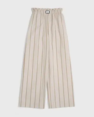 Janeiro - Bespoke Tofu & Sand Striped Trouser