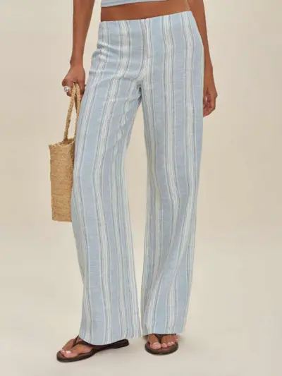 Vida Linen Low Rise Pant