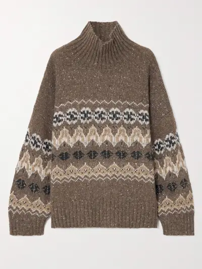 ALTUZARRA, Cecie Fair Isle Wool-Blend Turtleneck Sweater