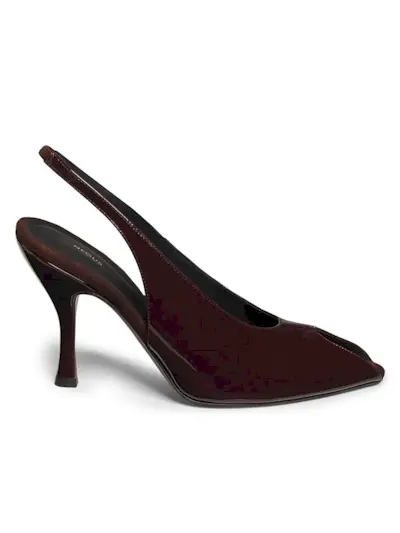 Neous, Hamal 85mm Patent Leather Peep-Toe Slingback Pumps