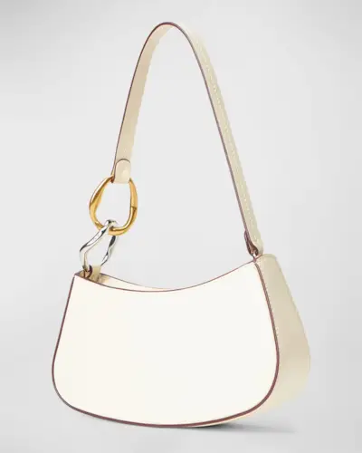 Ollie Zip Leather Shoulder Bag