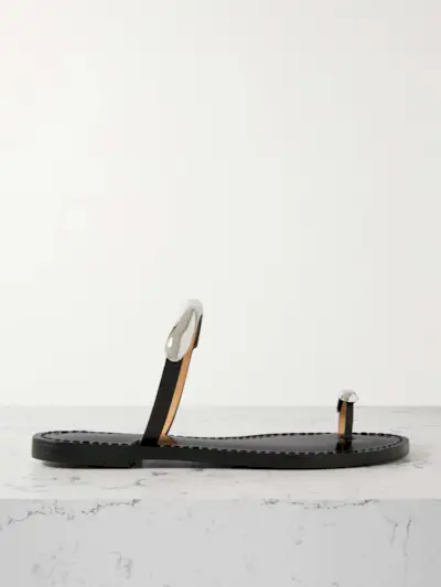 The Samburu Embellished Leather Sandals