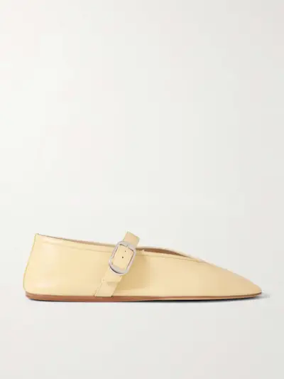 Stella Leather Mary Jane Ballet Flats