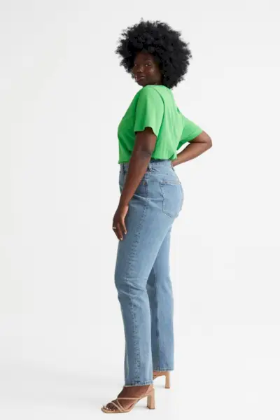 H&M + Straight High Jeans