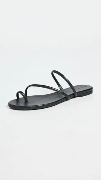 Reformation Ludo Toe Ring Strappy Flat Sandals