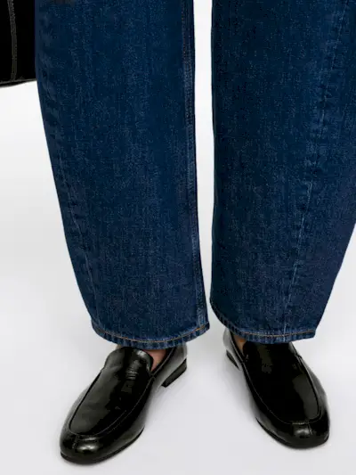 Lacquered Leather Loafers – Black – Women – Arket Gb