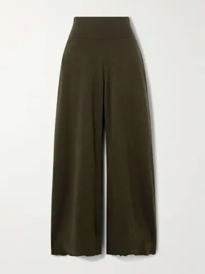 Wool Wide-Leg Pants