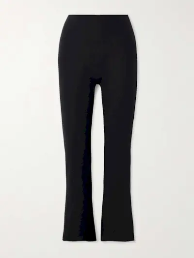 Rio Cropped Stretch-Ponte Flared Pants