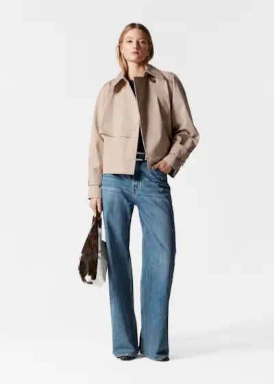 Short Trench Coat Jacket