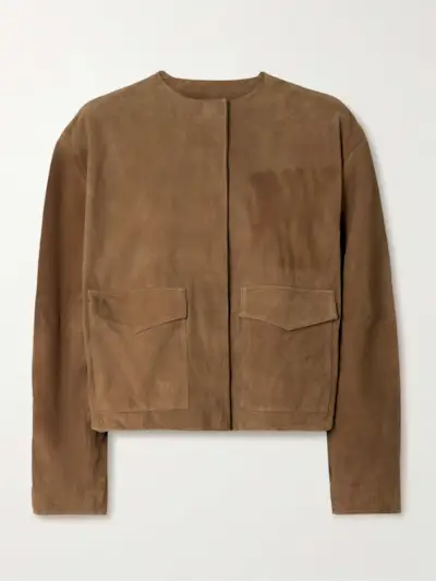 Utility Cocoon Suede Jacket