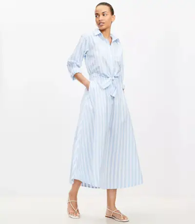 Striped Shirt Dress
