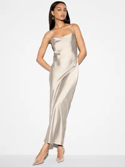 The Occasion by Old Navy Satin Cowl Maxi Dress
