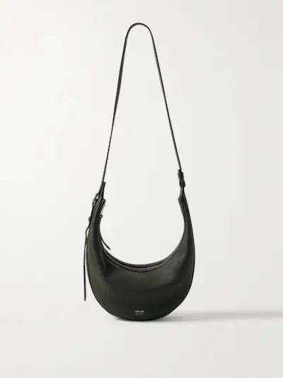 Augustina Small Textured-Leather Shoulder Bag