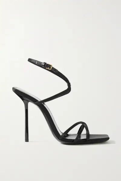 Saint Laurent + Nuit Satin Sandals