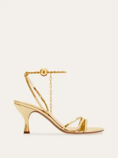 Ferragamo, Sandal with ankle chain