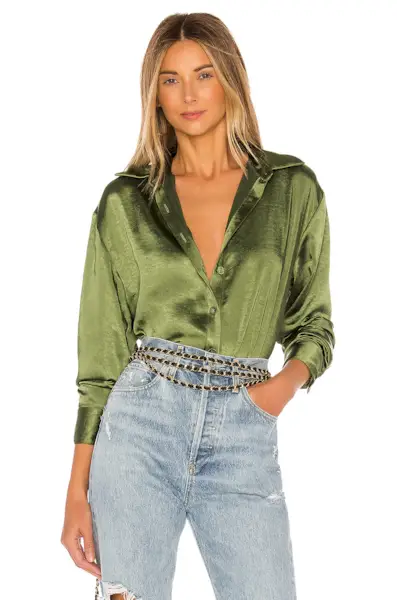 Lovers + Friends + Salina Top in Olive Green