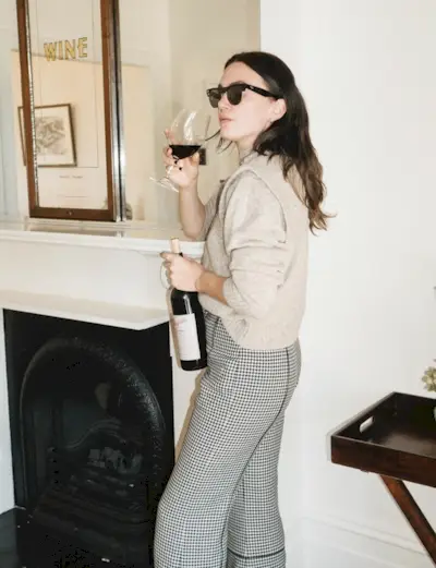 & Other Stories + Wide Leg Twill Trousers