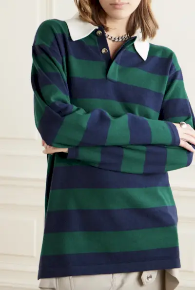 Guest in Residence + Rugby Oversized Striped Cashmere Sweater