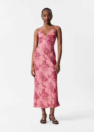 Satin Slip Midi Dress