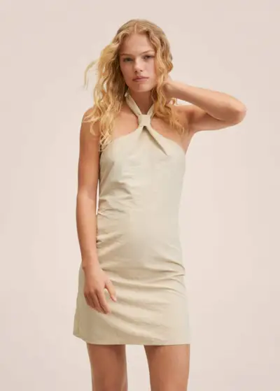 Mango + Halter Neck Dress