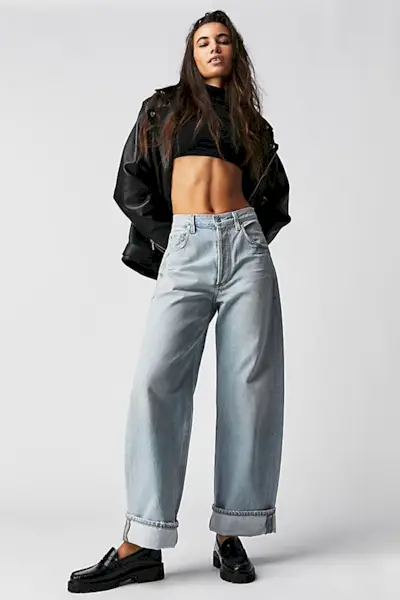 Citizens of Humanity + Ayla Baggy Cuffed Crop Jeans