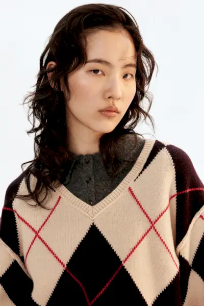 Jacquard-Knit Wool Jumper