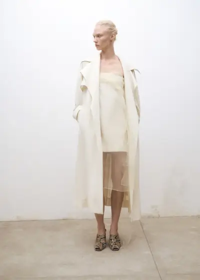 MANGO, Short Chiffon Combined Dress - Women | Mango United Kingdom