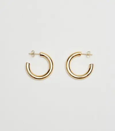 Bagatiba + Mini Gold Hollow Hoops