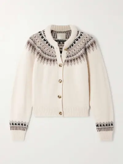 Clarke Fair Isle Wool-Blend Cardigan