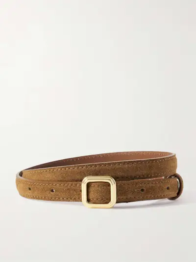 The Georgia Slim Suede Belt