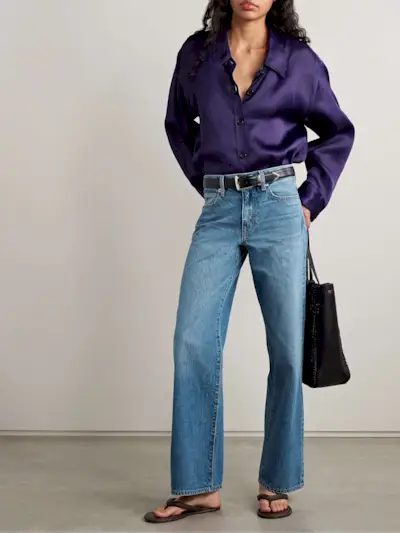Jazmine Mid-Rise Straight-Leg Jeans
