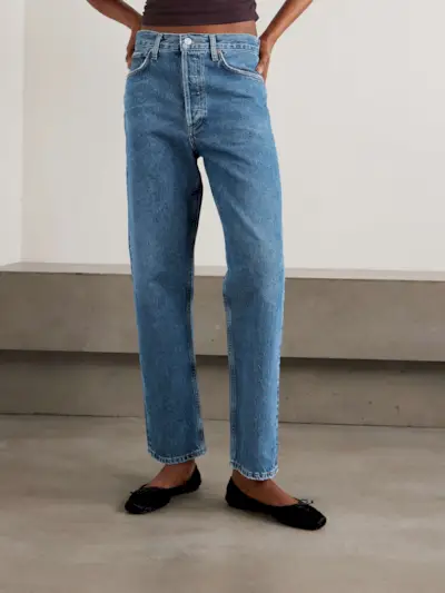 90s Mid-Rise Straight-Leg Jeans