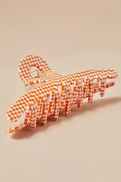 Anthropologie + Checked Claw Clip