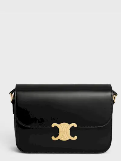 Celine + CLASSIQUE TRIOMPHE BAG IN SHINY CALFSKIN