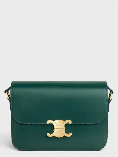 Celine + CLASSIQUE TRIOMPHE BAG IN SHINY CALFSKIN