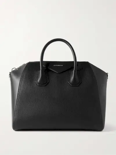 Antigona Medium Textured-Leather Tote