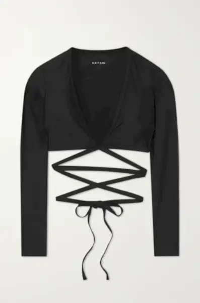 Matteau + + Net Sustain the Wrap Sun Bikini Top