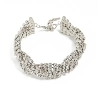 Area + Braided Crystal Choker