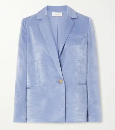 Vince + Hammered-Satin Blazer