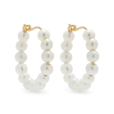 Stone and Strand + Pearly Huggies