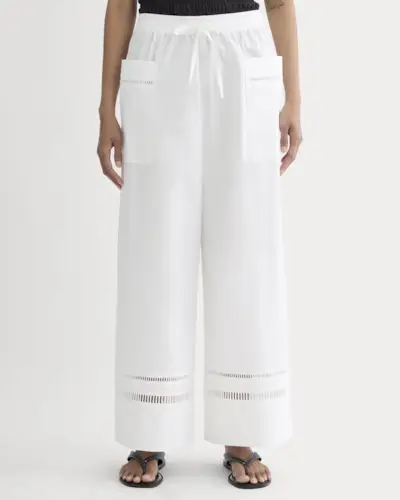 Everlane, The Lace Trim Pant