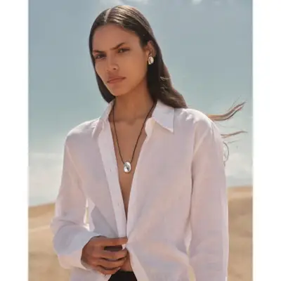 Sterling Silver Aria Cord Necklace