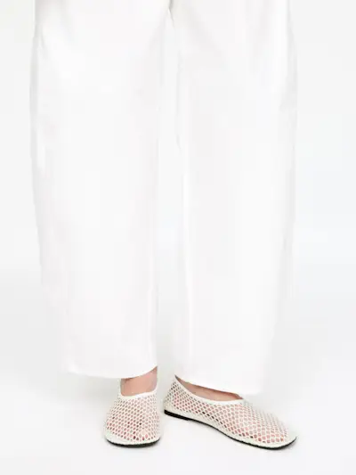 Fishnet Ballet Flat – White – Women – Arket Gb