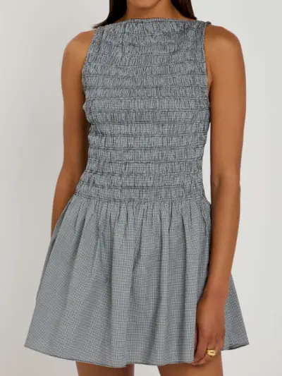 Faithfull Noa gingham mini dress