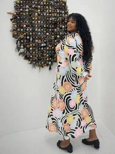 Best Petite Fashion Brands @veroocampos wearing floral print Rixo dress