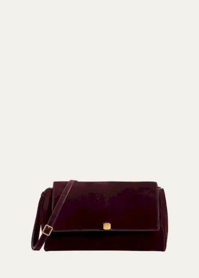 Audrey Flap Suede Crossbody Bag