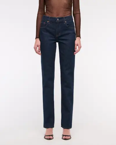 abercrombie, Mid Rise '90s Straight Jean