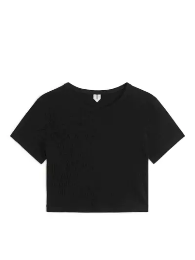 Arket + Ribbed Crop T-Shirt